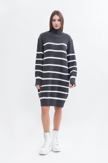 Striped sweater dress