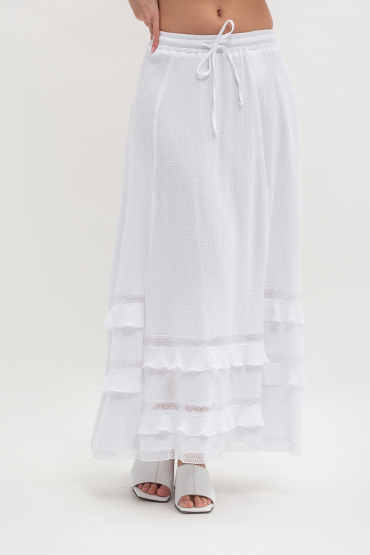 Skirt with frills