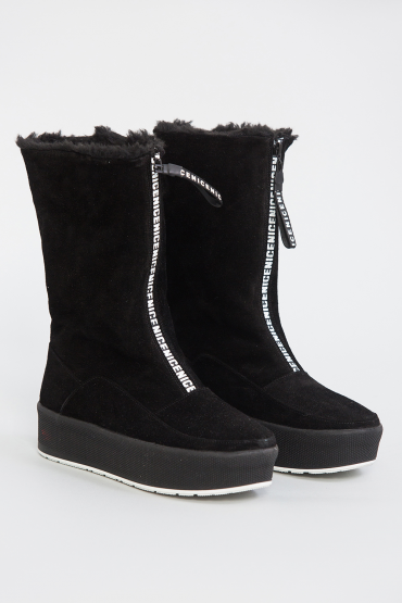 Winter suede boots