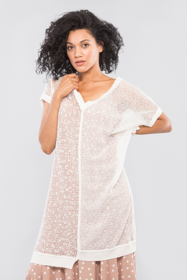 Openwork tunic