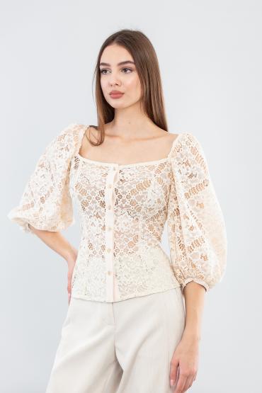 Guipure blouse